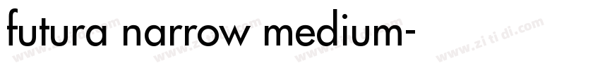 futura narrow medium字体转换